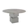 Buy cheap Matte Silver Marble Counter Height Table For Dining Room Use from wholesalers