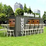 Galvanized Steel Prefab Container House 20ft Portable Shipping Container Coffee