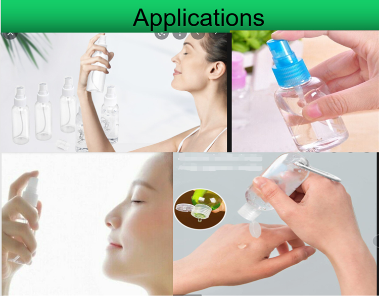 Lotion Plastic Empty Spray Bottle Pet 60ML 100ML 120ML