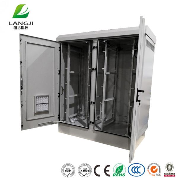 Buy cheap Weatherproof Aluminum Outdoor Equipment Cabinet Double Bay from wholesalers