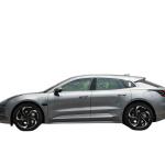 Black White Electric Sports Car ZEKR 001 High Speed Performance