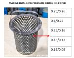 DUAL OIL FILTER, DUAL SWITCHABLE COARSE OIL FILTER MDOEL:A50 0 0.25/0.16 CB /