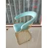 Buy cheap Sponge Seat Cushion 37cm Wrought Iron Dining Chair from wholesalers