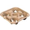 Buy cheap ISO 8oz-32oz Pulp Paper Takeaway Coffee Holder 4 Cup Carrier Tray from wholesalers