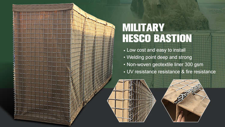 Factory Supply Green Defensive Barrier Wholesale Welding Wire Mesh Sand Barrier Wall Bastion