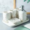 Buy cheap Custom Luxury Ceramics Bathroom Accessories , Marble Bathroom Sets For Home Hotel Gift from wholesalers