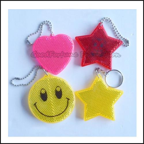 Buy cheap promotion printed logo Eco Abs reflective traffic safety item keychain keyrings gift from wholesalers