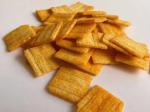 Delicious millet snack streetfood cheese rice cracker crispy rice crust