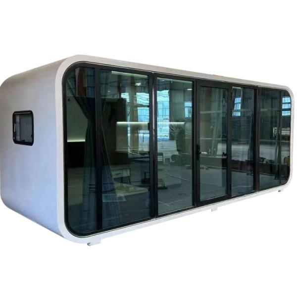 Buy cheap Expandable Apple Cabin 20ft 40ft Office Pod with Furniture and Steel Sandwich Panel from wholesalers