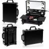 Buy cheap Aluminum Frame Cosmetic Beauty Case With Mirror And Light Easy To Move from wholesalers