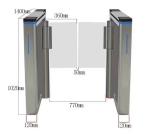 316 Stainless Steel Servo Motor Automated Speed Gate Turnstile