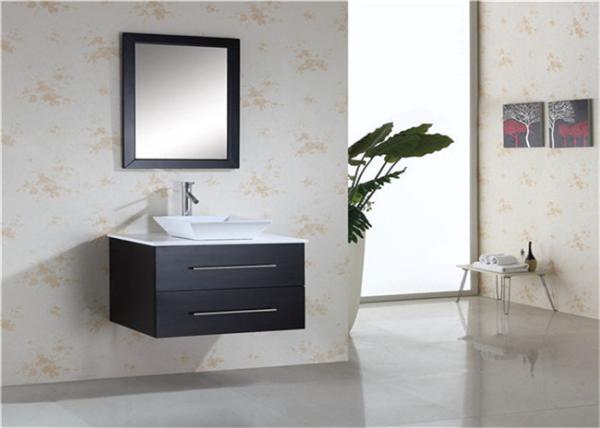 Buy cheap Hanging Prima Vanity Waterproof Bathroom Cabinets With Mounted Sink And Mirror from wholesalers