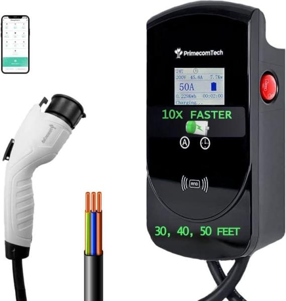 Buy cheap 50 Amp Level-2 Smart Electric Vehicle Home Charging Station 220 Volt For Tesla And All EV Brands from wholesalers