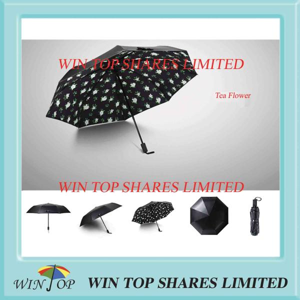 Buy cheap 3 folding UV resistance Tea flower Umbrella from wholesalers