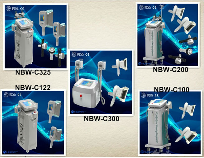 New style 5 handles multifunctional 3 in 1 cryolipolysis slimming machie