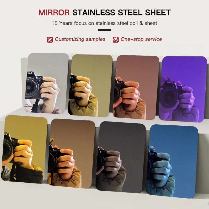 Super Polished Mirror Decorative Panel 6K/8K/10K/12K No 8 Mirror Finish Stainless Steel Sheet