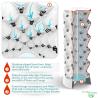 Buy cheap Industrial Soilless Farm Hydroponic System PVC Petal Grow Towers 9 Layers from wholesalers