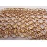 Buy cheap Stainless Steel 0.8mm Metal Coil Drapery Curtains Cascade Fabric Vacuum Plating from wholesalers