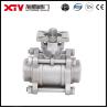 Buy cheap Straight Through Type Xtv Butt Welded 3PC Ball Valve ISO Mounting Pad Without Handle from wholesalers