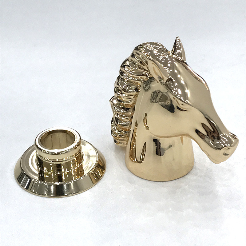 Smooth Surface Zamac Perfume Bottle Cap 32*56*57mm Customized Color 10000pcs