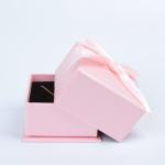 Paper Ring Necklace Crystal Jewelry Box Package White Color Customized