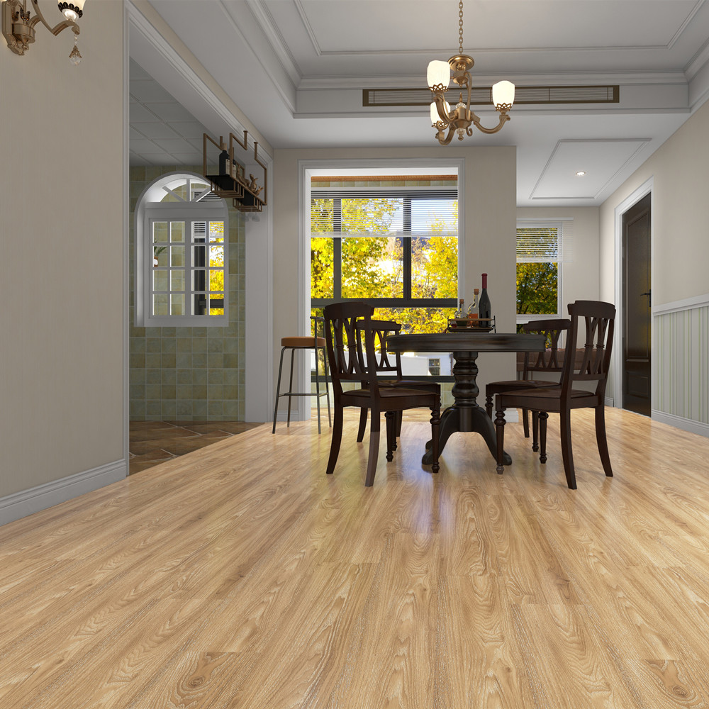 Walnut Wood Like Stone Vinyl Laminate Composite SPC Flooring Eco Friendly Unilin Click LS-W002