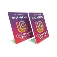 Buy cheap Custom QR Code Chip Google Review Stands NFC Social Media Business Cards Google product