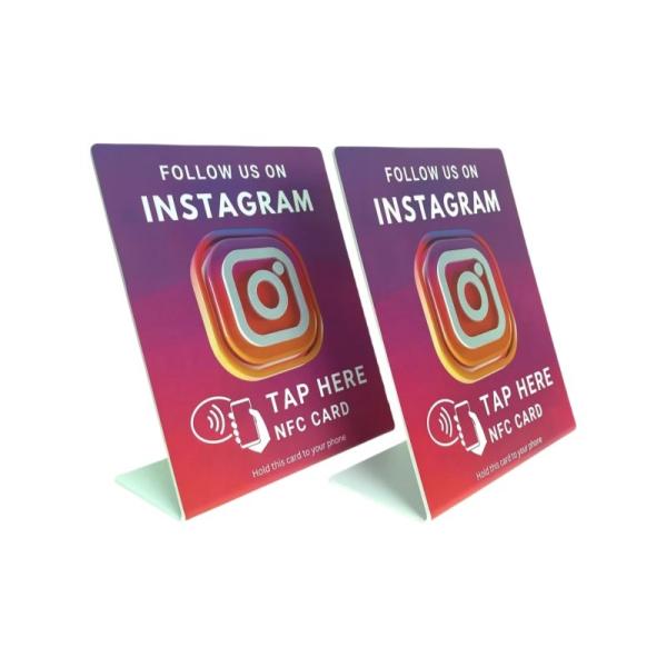Buy cheap Custom QR Code Chip Google Review Stands NFC Social Media Business Cards Google Review Tap Cards from wholesalers