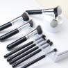 Buy cheap Wholesale Makeup Brushes Synthetic Hair Black Wood Handle Personalized Vegan Brush Kits from wholesalers