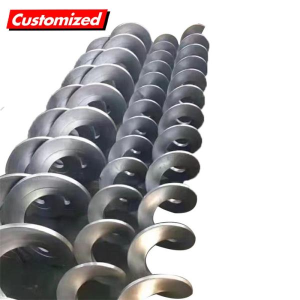 New Continuous Screw Blade Stainless Steel Spiral Auger For Manufacturing Plant
