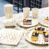 Buy cheap Gold Dot Disposable Dinnerware Sets from wholesalers