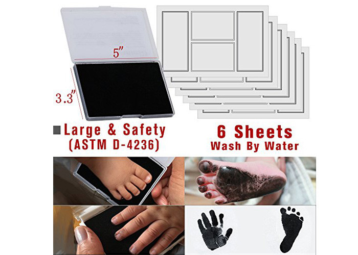 Customized DIY Baby Hand and Footprint Photo Frame Kit With Safety Ink Pad