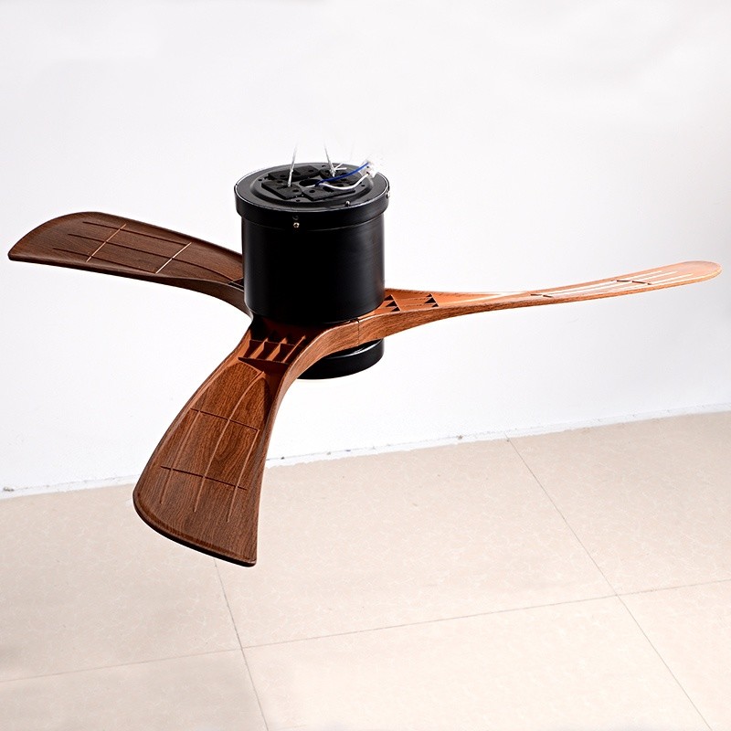 Elegant 46-Inch Scandinavian-Inspired Intelligent Remote-Controlled Ceiling Fan with Integrated Light