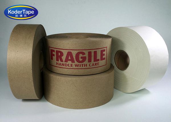 Buy cheap Environmental Gummed Brown Paper Tape For Carton Sealing Bunding from wholesalers