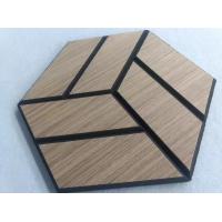 Buy cheap Sound Absorbing PET Wood Veneer Acoustic Panels Lightweight Wall Panel Without product