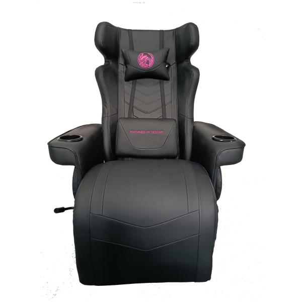 Buy cheap Gaming Room Must-Have All Black Luxury Gaming Chair with Cup Holder and Bluetooth Speakers from wholesalers
