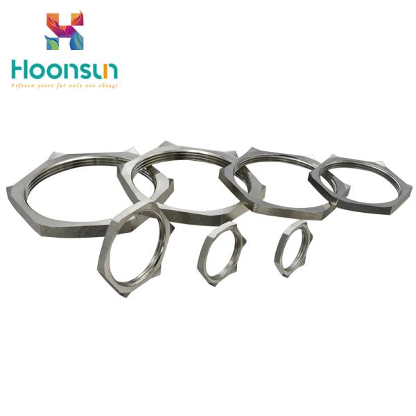 Buy cheap Metallic Color Cable Gland Accessories Anti EMC Locknut With Electrical Fittings from wholesalers