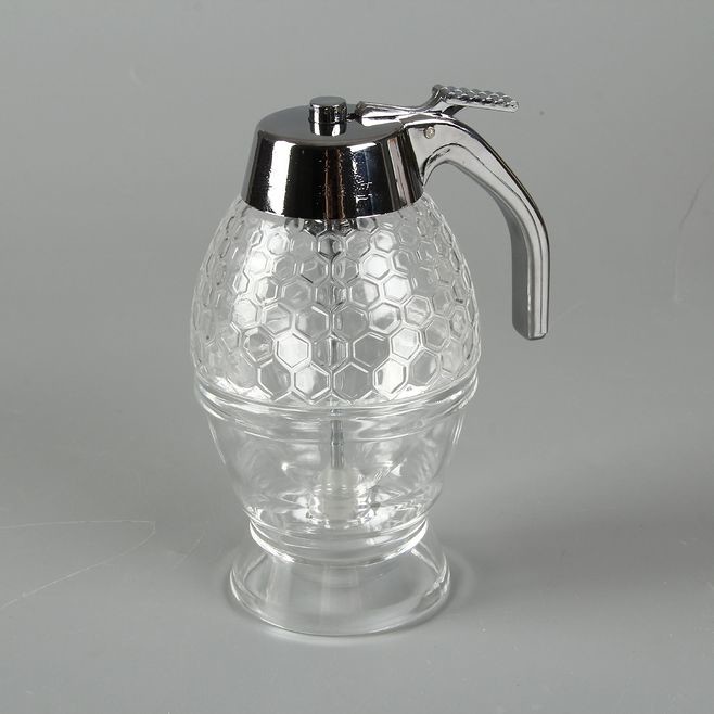 Portable Juice Bee Storage Glass Drip Bottles / 200ML Plastic Honey Dispenser