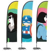 Buy cheap Fabric Printed Flying Beach Advertising Banner Flags Custom Promotional Flags product