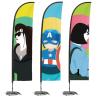 Buy cheap Fabric Printed Flying Beach Advertising Banner Flags Custom Promotional Flags from wholesalers