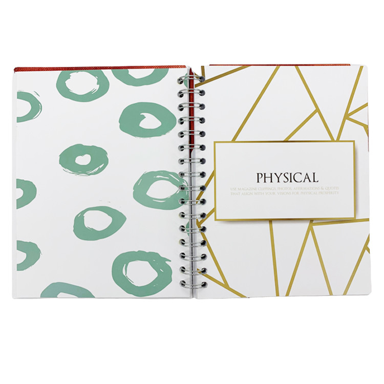 OEM Stationery Spiral Diary Printing Visionary Wire Bound Planner