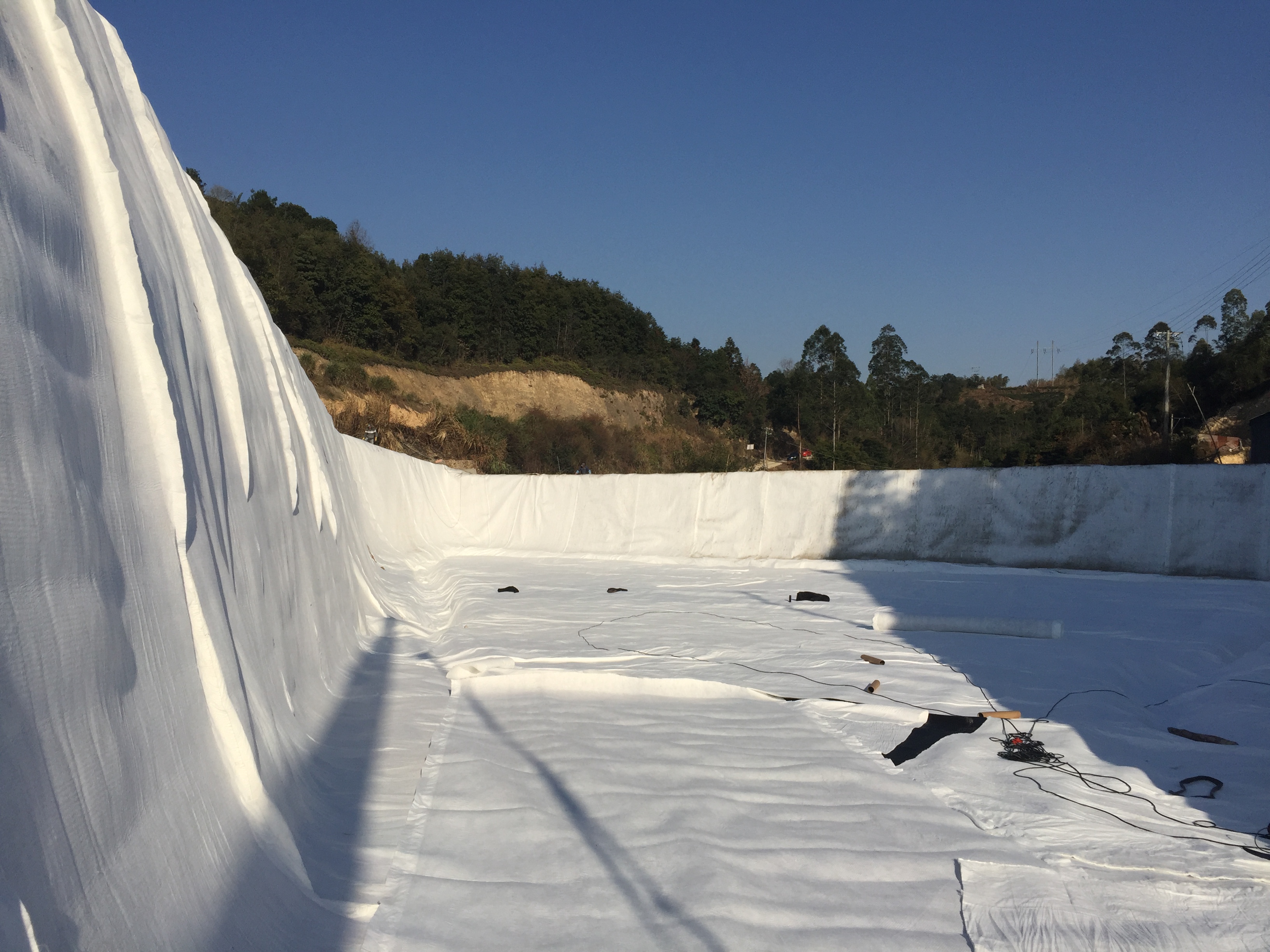 Geotextile and Geonet 3D Composite Drainage Net 3.4mm-8mm Thickness for Performance