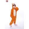 Buy cheap Animal kids Tiger Pajamas , Soft Flannel Tiger Onesie Pajamas Optional Logo from wholesalers