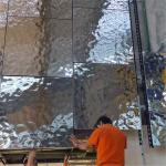 Hammered Stainless Steel Sheets Gold Mirror Finish For Hotels Villa Lobby
