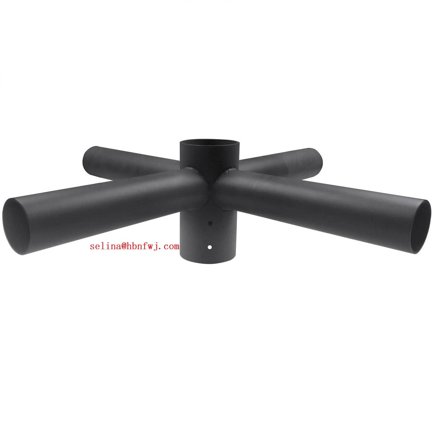 In-house Inspection 2 LIGHT ROUND POLE ARM 180D MOUNT with Slipfitter and Trunion