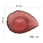 Irregular shaped Colored Creative Glass Charger Plates