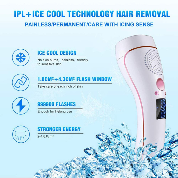 Permanent 5 Level Ice Cold Mini FDA Approved IPL Hair Removal