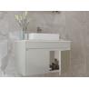 Buy cheap Powder Coating Stainless Steel Wash Basin Cabinet Modern Floating Bathroom Vanities from wholesalers