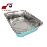 1000ml Takeaway Food Freezer Colored Aluminum Foil Pans With Plastic Cover