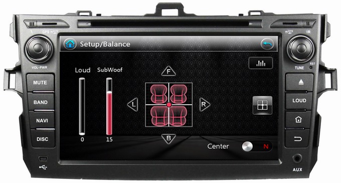 Ouchuangbo Car Radio Stereo Navi Multimedia Kit for Toyota Corolla 2006-2011 GPS USB DVD Player OCB-8010A